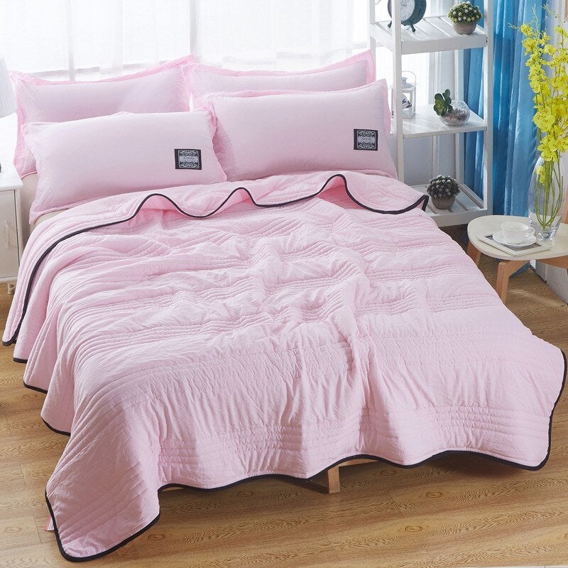 Cool Ice Silk Summer Time Air Blanket Queen King Size