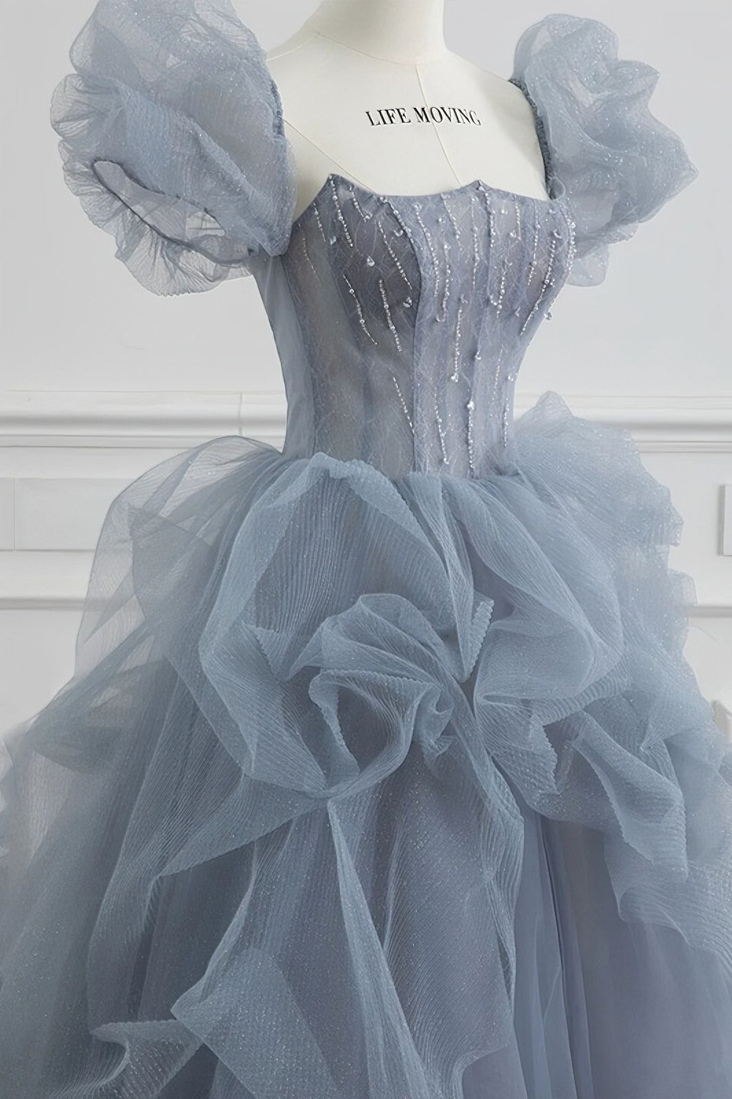 acelimosf™-Sexy tube top gradient evening dress for banquet