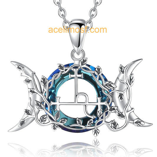 acelimosf™-Lilith Moon Necklace Wicca Pagan Jewelry