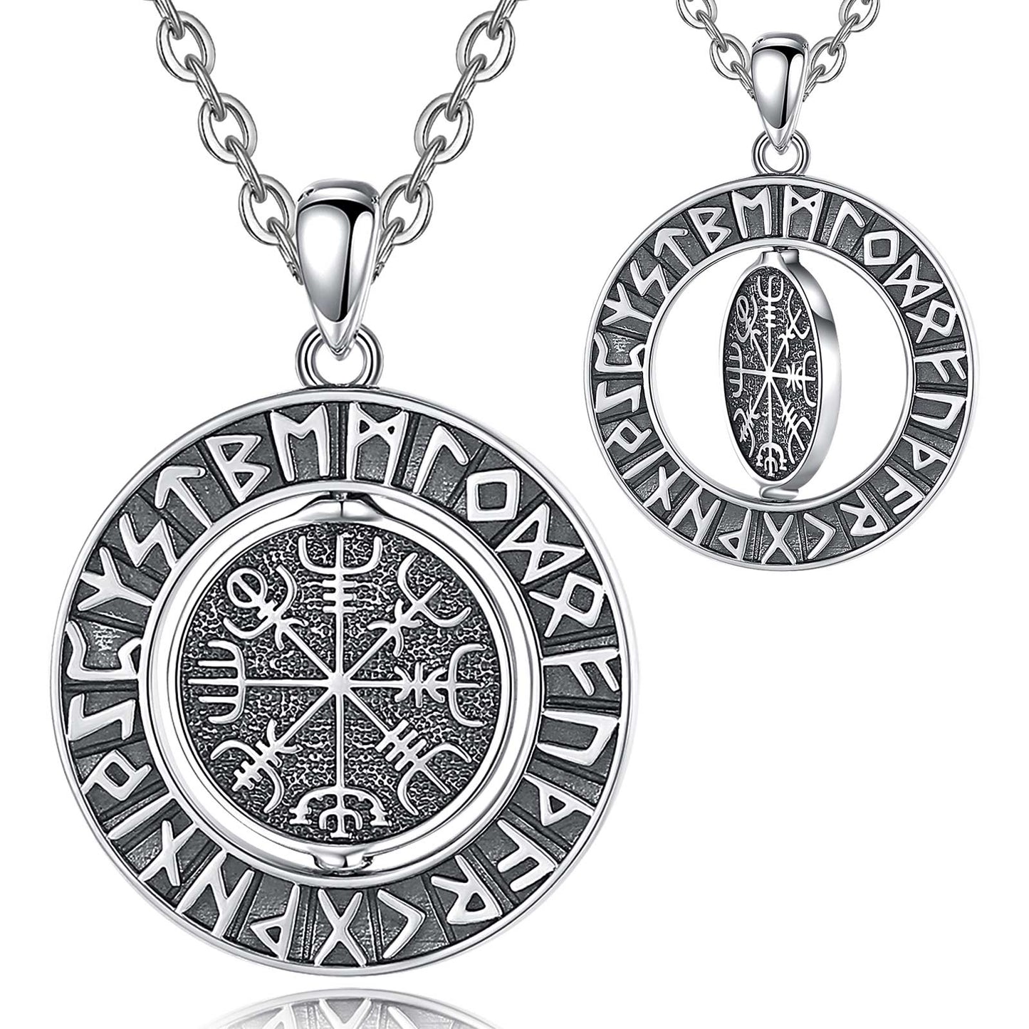 acelimosf™-Rotatable Viking Runes Norse Viking Amulet Necklace