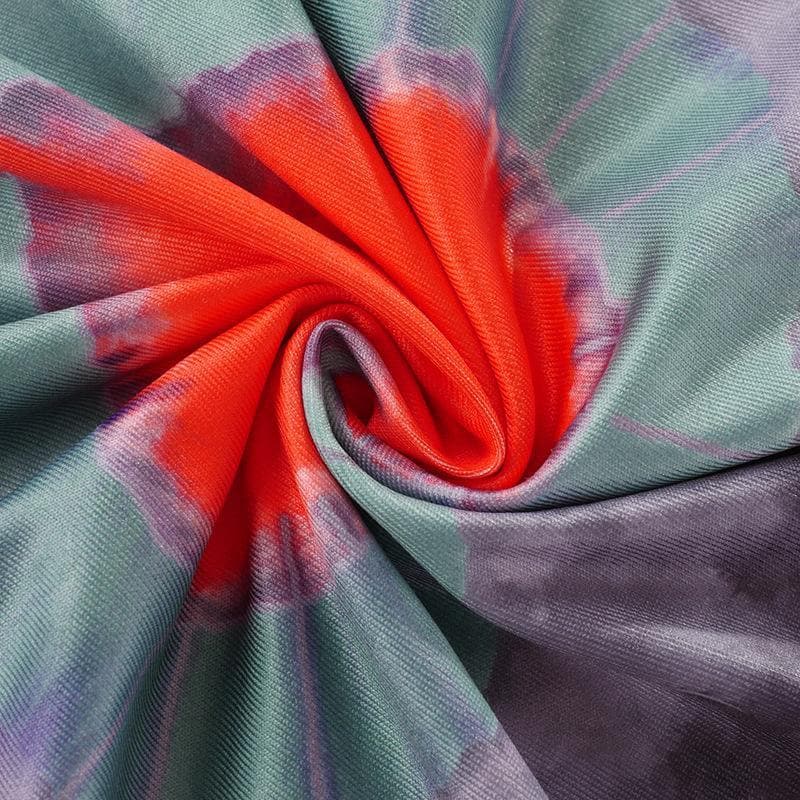 acelimosf™-Tie Dye midi skirt y2k 90s Revival Techno Fashion