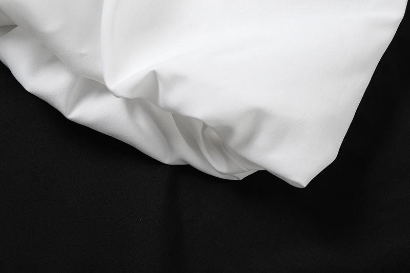 acelimosf™-Ruched high rise solid bubble mini skirt