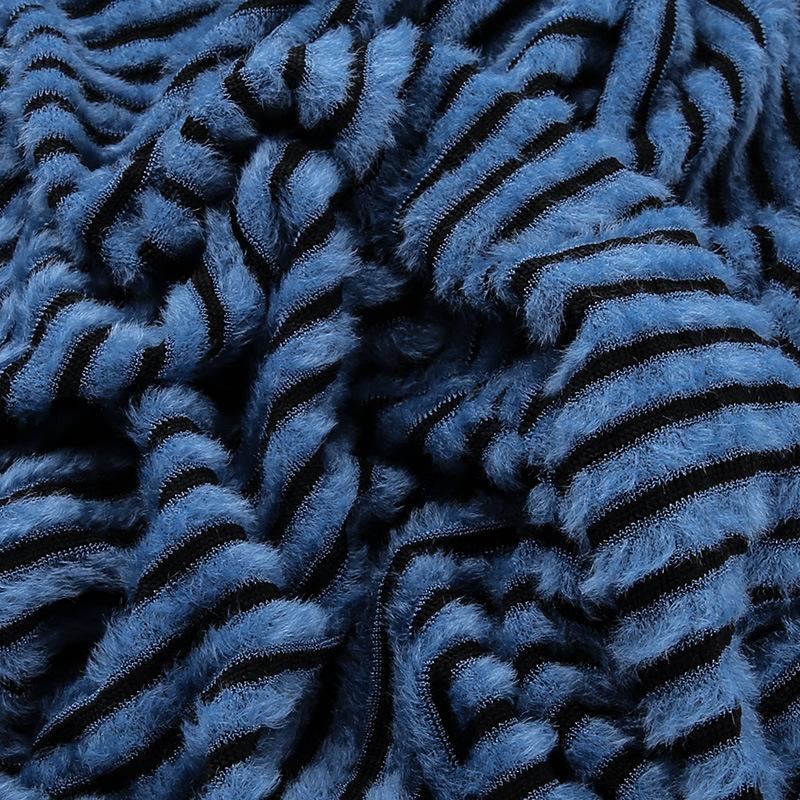 acelimosf™-Fluffy striped textured contrast patchwork pant y2k 90s Revival Techno Fashion