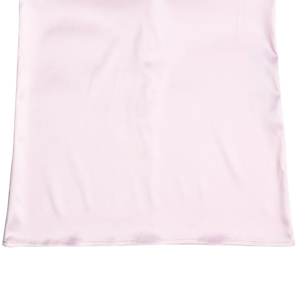 acelimosf™-Satin zip-up solid low rise maxi skirt