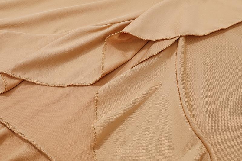 acelimosf™-Ruffle solid ruched self tie low rise midi skirt y2k 90s Revival Techno Fashion