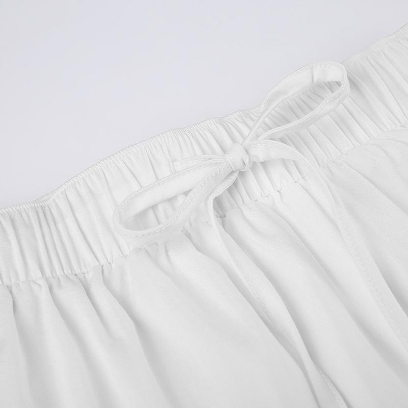 acelimosf™-Slit lace hem patchwork solid ruched midi skirt y2k 90s Revival Techno Fashion