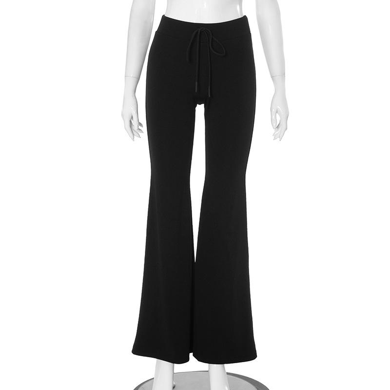 acelimosf™-High rise drawstring ruched wide leg pant