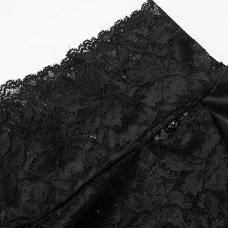 acelimosf™-Long sleeve off shoulder see through lace pant set