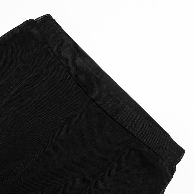 acelimosf™-Mesh see through hollow out long sleeve solid pant set