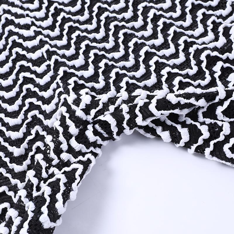 acelimosf™-Ripple contrast textured high rise pant y2k 90s Revival Techno Fashion