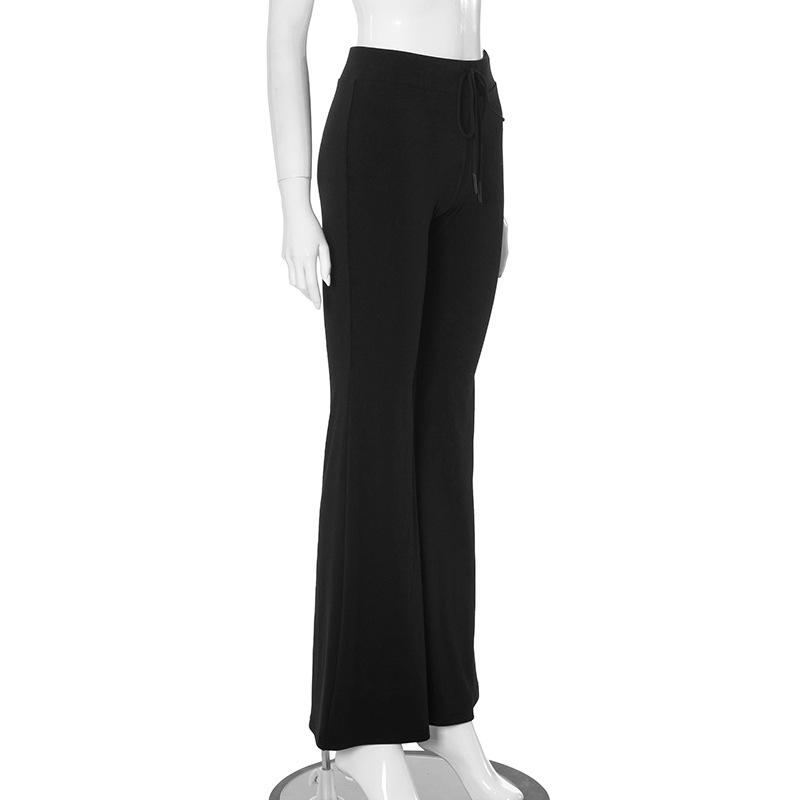 acelimosf™-High rise drawstring ruched wide leg pant