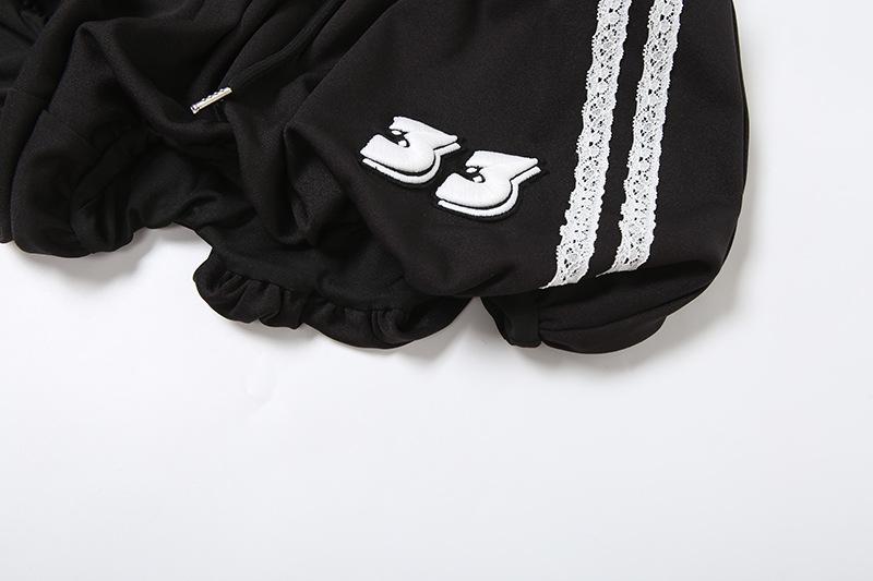 acelimosf™-Lace hem self tie low rise pant