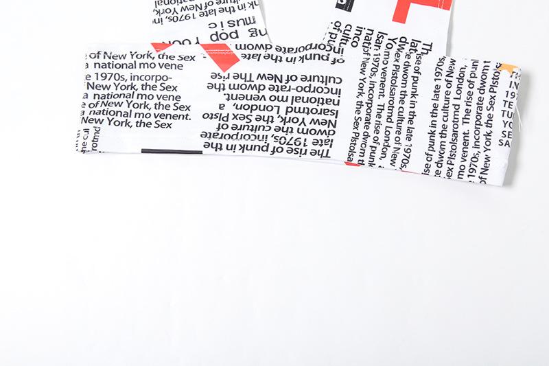 acelimosf™-Letter print low cut backless pant set