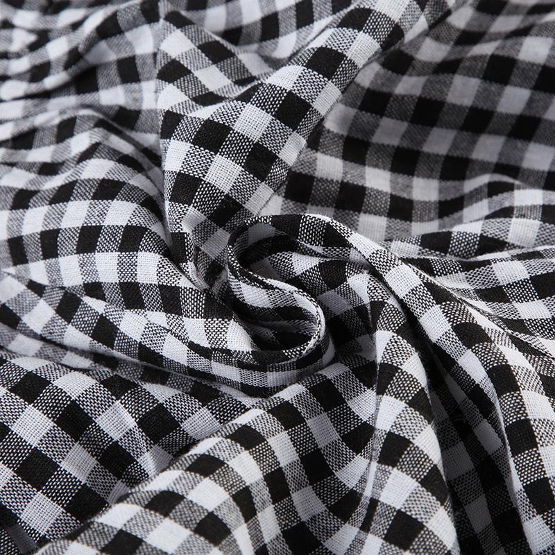 acelimosf™-Plaid print bowknot short pant