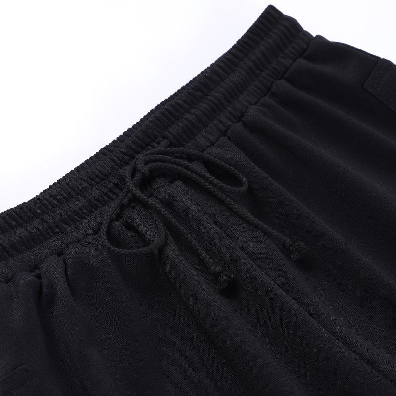 acelimosf™-Lace up solid hollow out medium rise pant goth Emo Darkwave Fashion