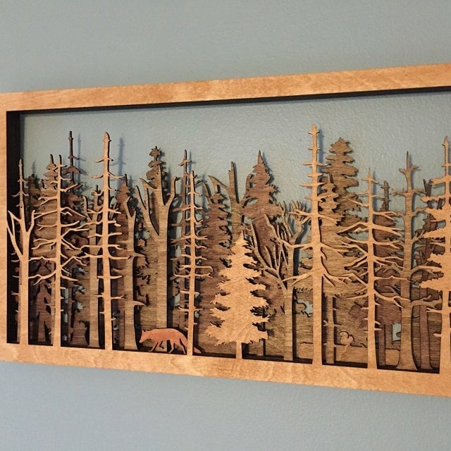SALE 75% OFF-Forest Wildlife -  Handcrafted Art