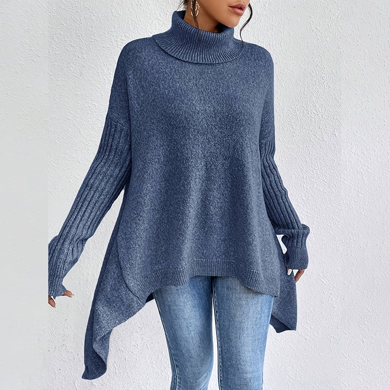 Women’s Fashion Solid Color Turtleneck Sweater👗