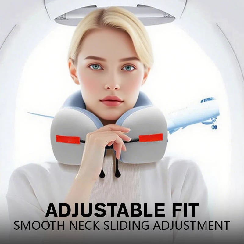 🎁 Ergonomic Memory Foam U-Shaped Travel Neck Pillow