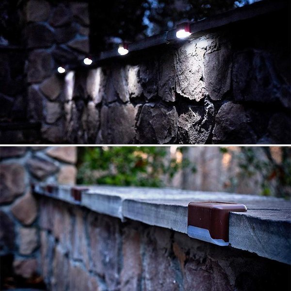 LED Solar Lamp Path Staircase Outdoor Waterproof Wall Light-BUY MORE SAVE MORE