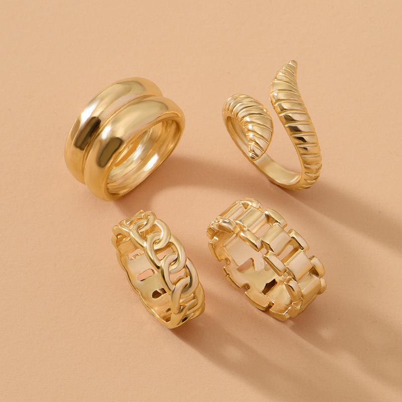 Vintage Snake Ring Set