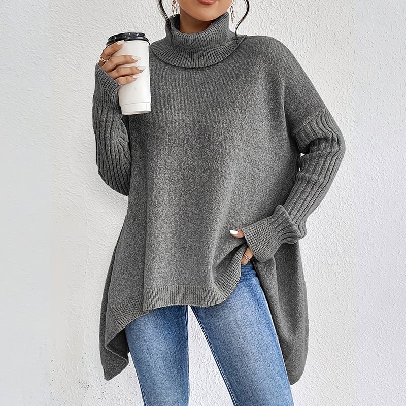 Women’s Fashion Solid Color Turtleneck Sweater👗