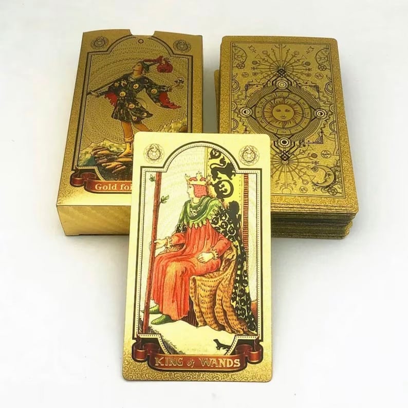 Explore the Mystical World of Tarot Gold Foil Tarot (Buy 2 Free Shipping)