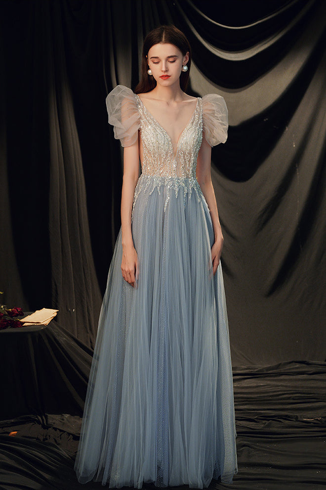 acelimosf™-Starry sky basket banquet temperament evening dress