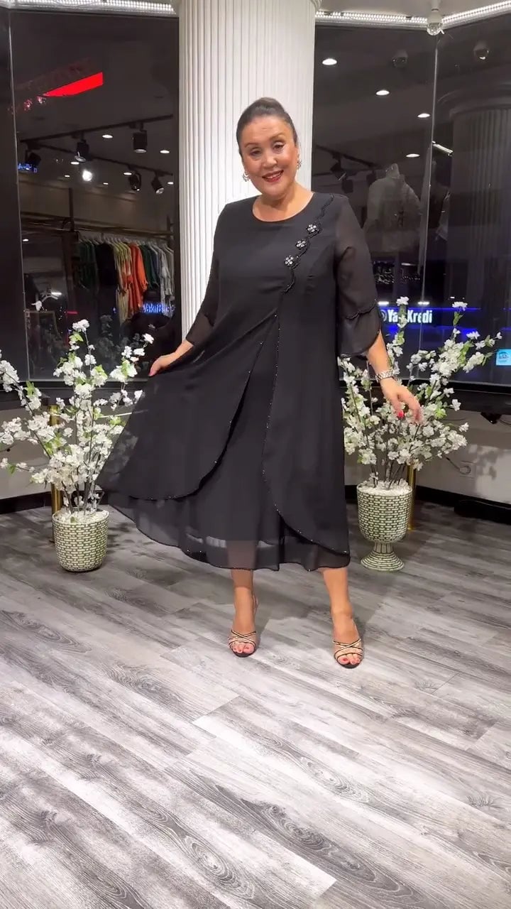 Women's Chiffon Solid Color Loose Dress - Buy Two And Get Free Shipping