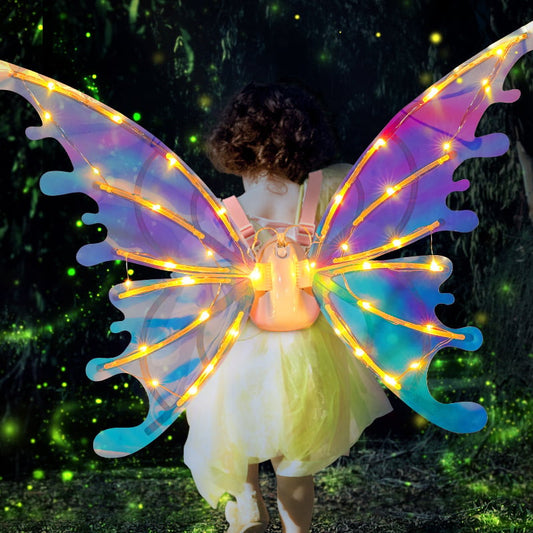 Electric Butterfly Elf Wings with Glowing Lights