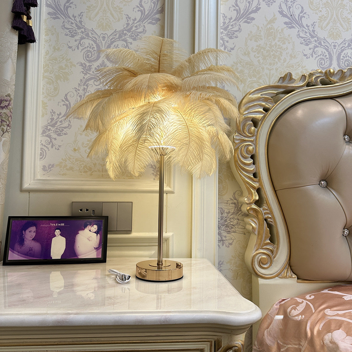 Warm Feather Night Light