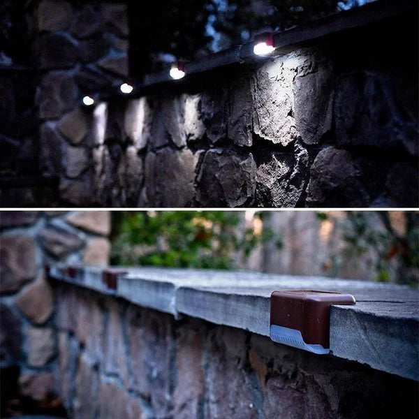 LED Solar Lamp Path Staircase Outdoor Waterproof Wall Light-BUY MORE SAVE MORE