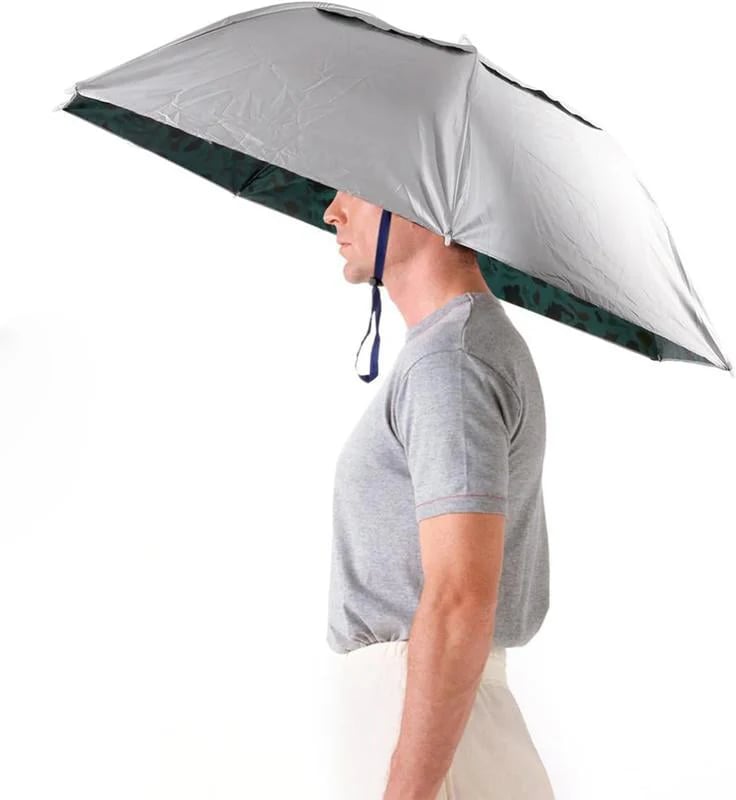 🔥Head Umbrella Hat-Compact Folding Hands Free Hat Umbrella