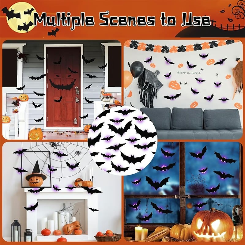 🦇Halloween 3D Lighted Bats