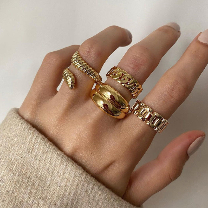 Vintage Snake Ring Set