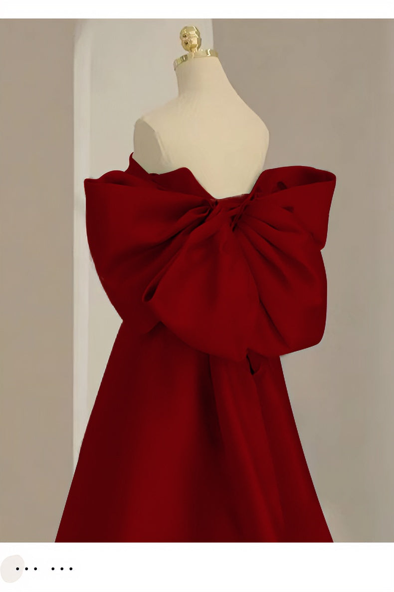 acelimosf™-red bow evening dress