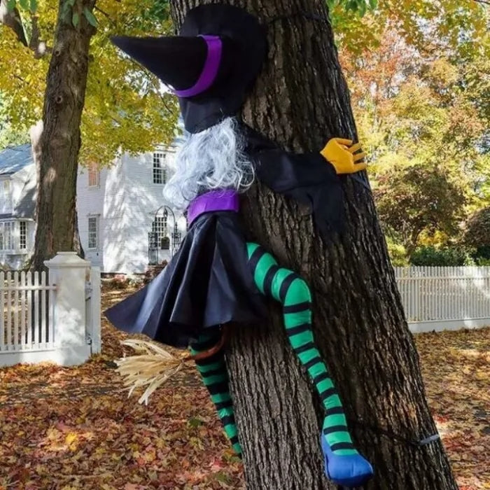 Large Crashing Witch Halloween Decorations