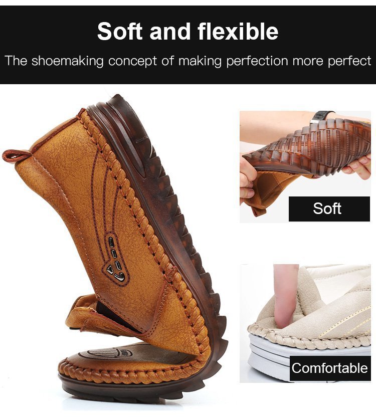 2025 spring new leather shoes non-slip business casual men's shoes