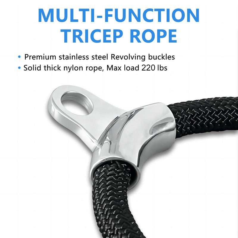 Ergonomic Handle Triceps Training Cord