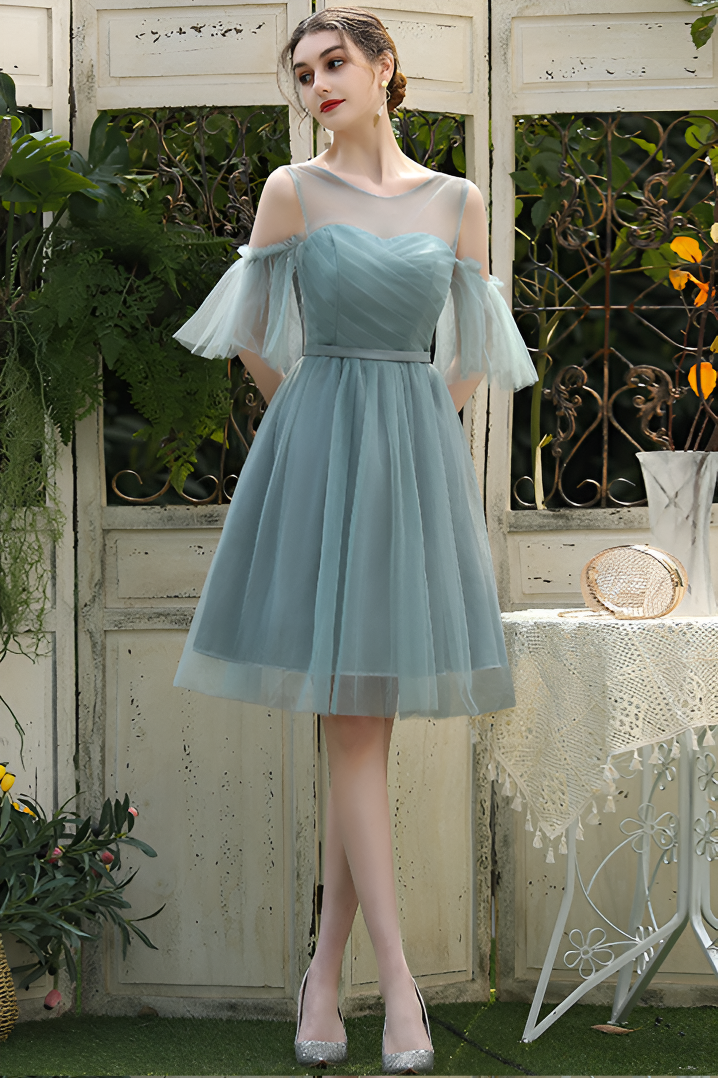 acelimosf™-Versatile Mesh Bridesmaid Dress