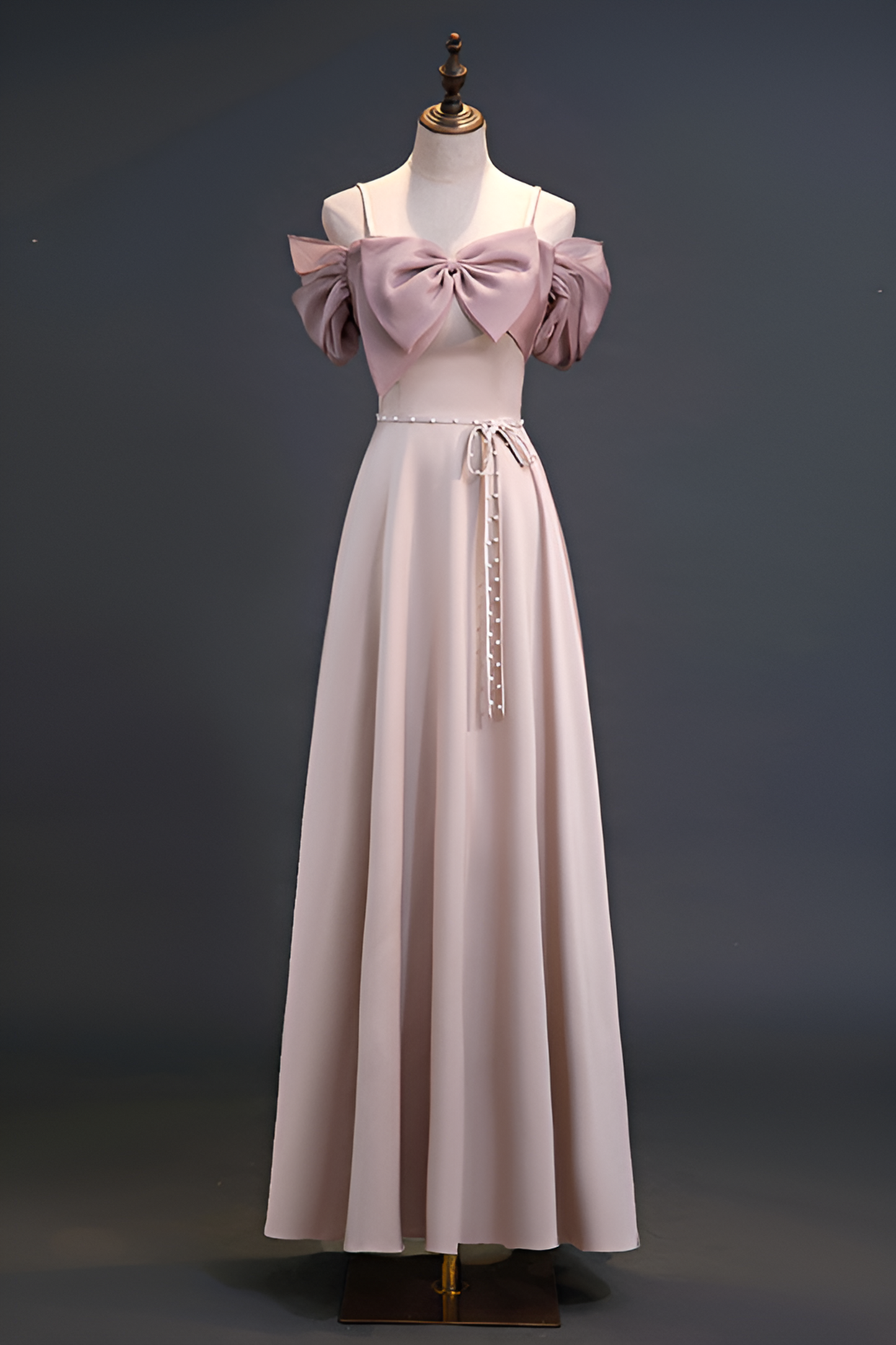 acelimosf™-Bridesmaid dress satin pink sister dress bridesmaid group dress