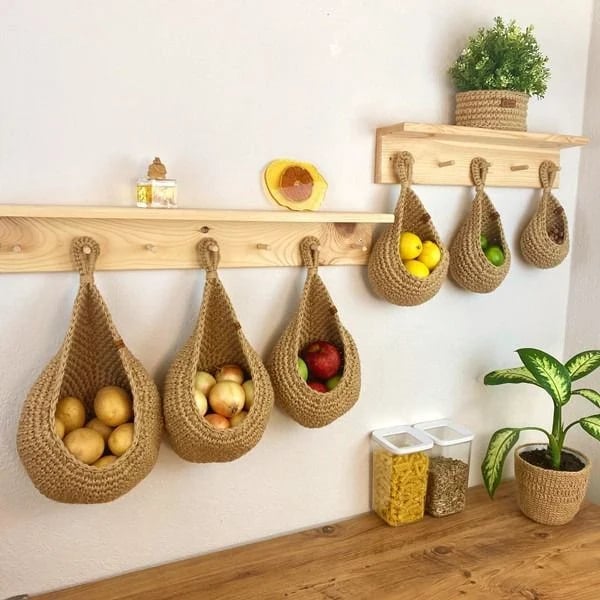 Hanging Wall Vegetable Fruit Baskets