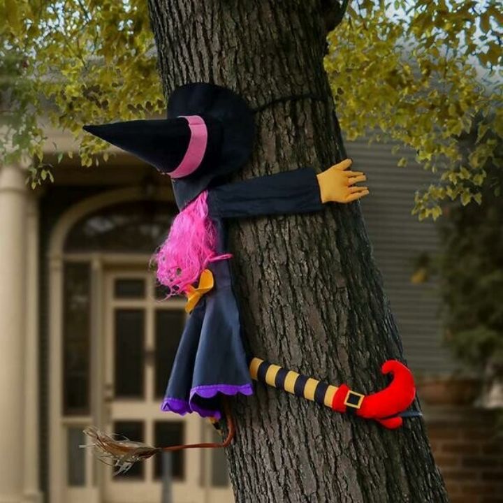 Large Crashing Witch Halloween Decorations