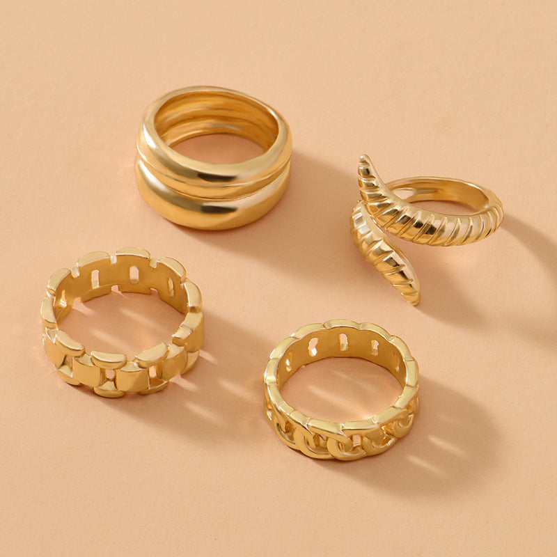 Vintage Snake Ring Set