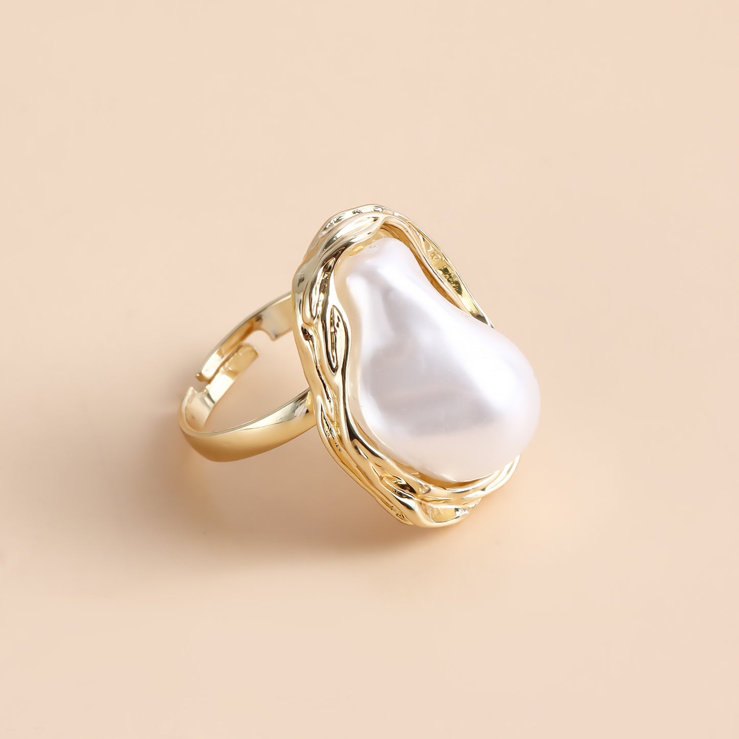 Vintage Baroque Pearl Statement Ring