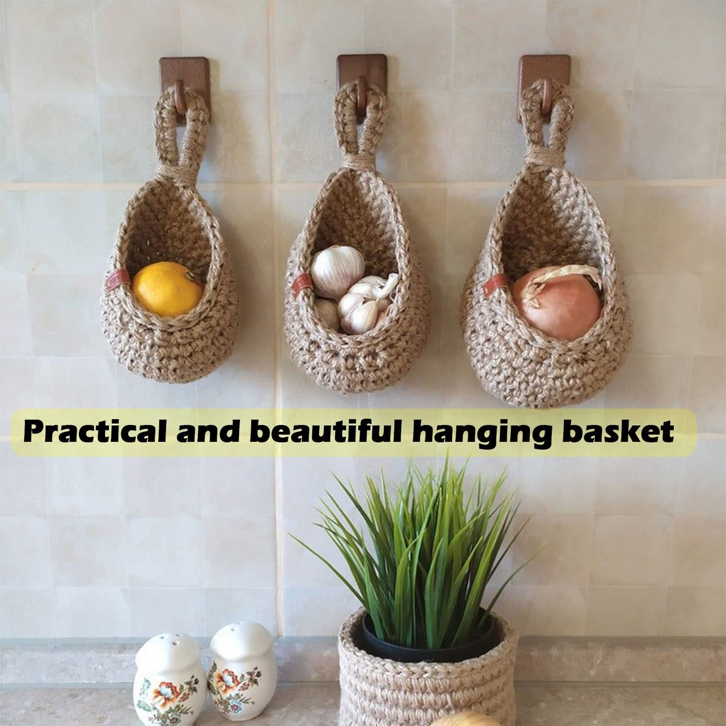 Hanging Wall Vegetable Fruit Baskets