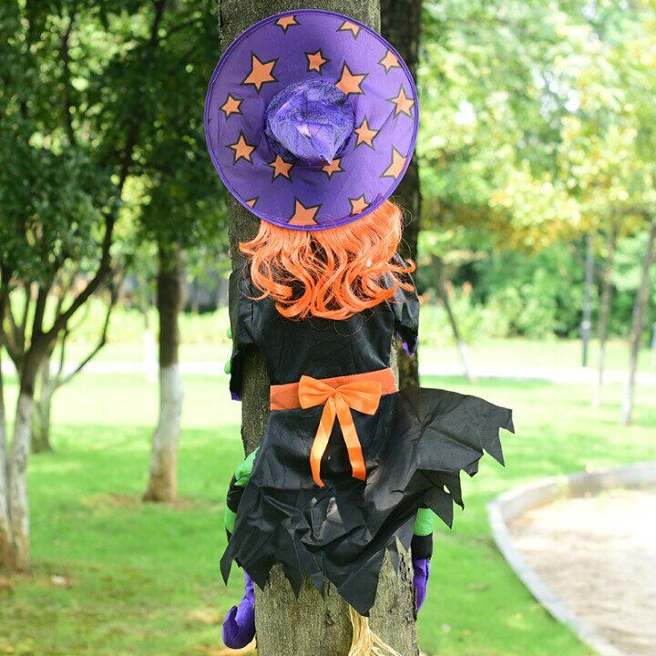Large Crashing Witch Halloween Decorations