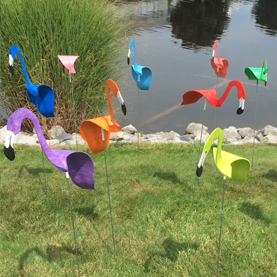 Swirl Bird-A whimsical and dynamic bird that spins with the slight garden breeze