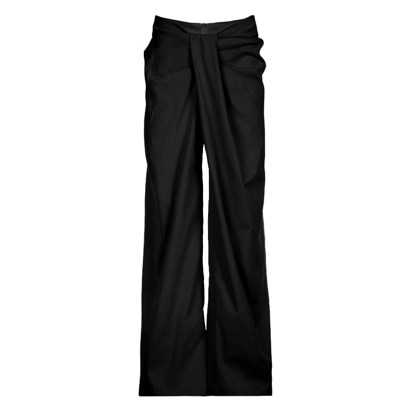 acelimosf™-Ruched zip-up straight leg low rise pant