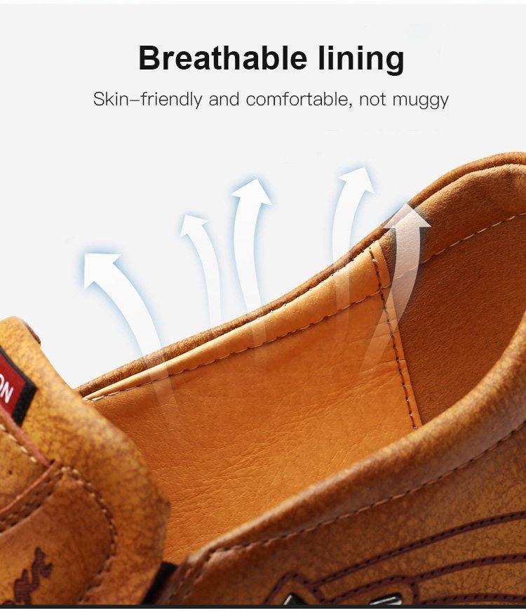 2025 spring new leather shoes non-slip business casual men's shoes