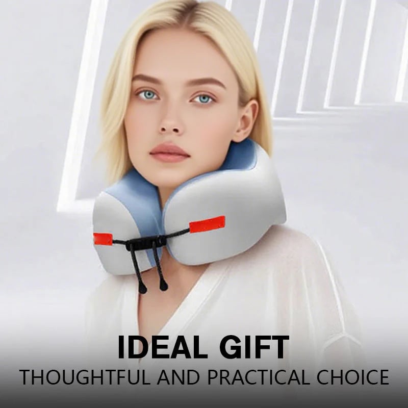 🎁 Ergonomic Memory Foam U-Shaped Travel Neck Pillow